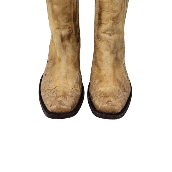 Old Gringo Juno Suede Leather Tan Embroidered Cowgirl Boots Western Size 6.5 B - Picture 5 of 11